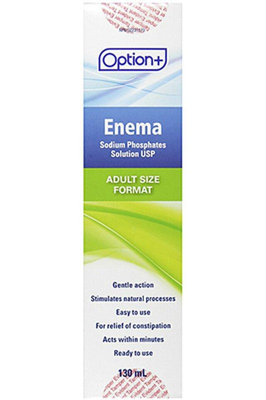Option+ Enema, Sodium Phosphates Solution - Adult, 130 ml