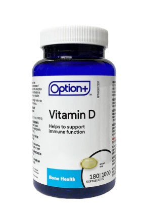 Option+ Vitamin D3, 1000IU, 180