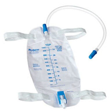 Rüsch® EasyTap™ Leg Bag - 500 mL with 18" PVC Extension Tubing 453919