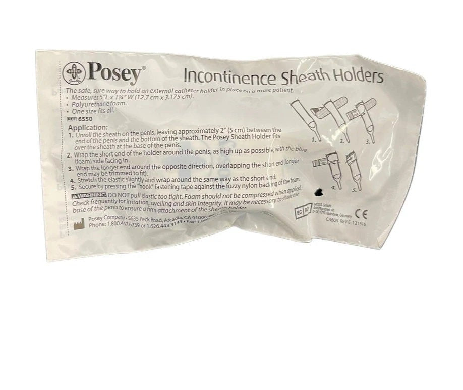 Posey® Incontinence Sheath Holder 1-1/4 X 5 Inch 1/Each