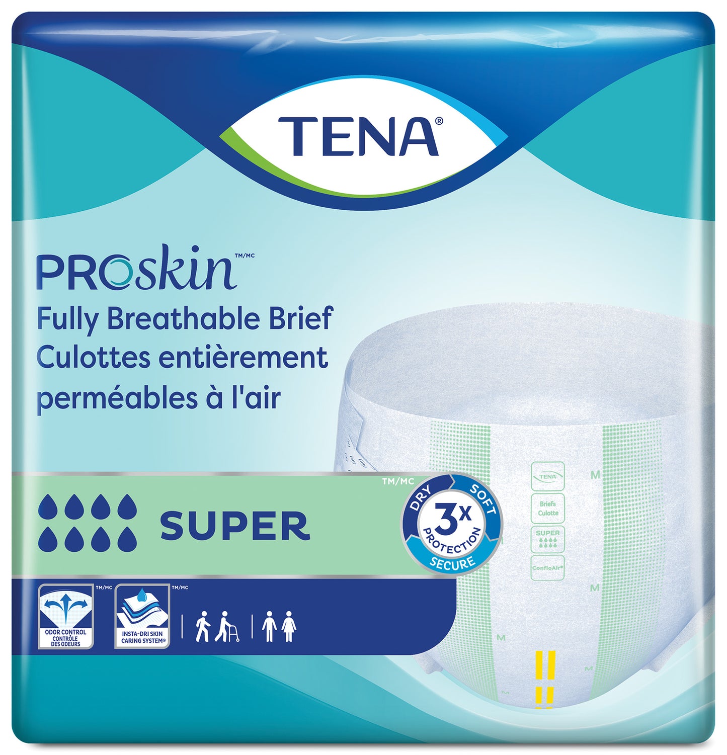 TENA ProSkin® Briefs Super Absorbency XL 15/pack