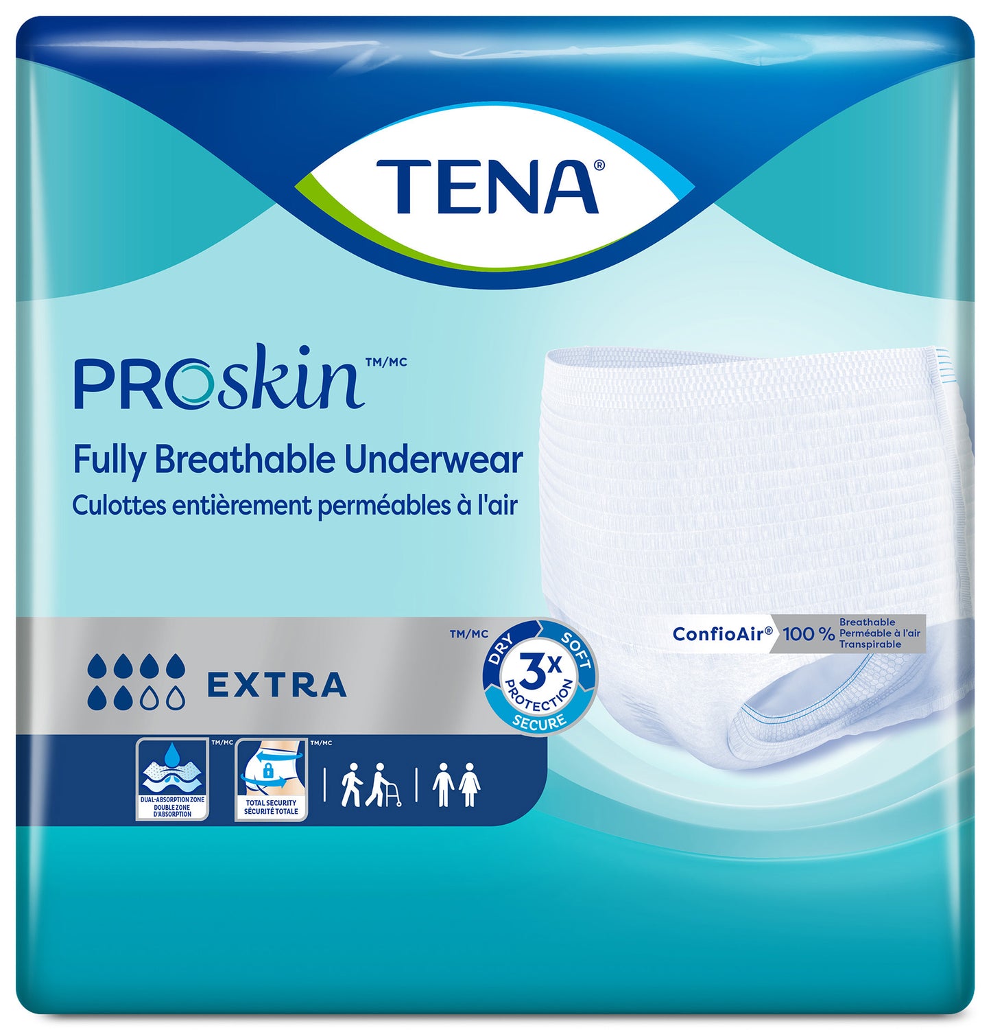 TENA® ProSkin® Extra Protection Unisex Underwear Medium 16/Pack
