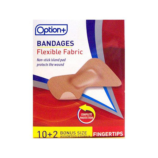 Option+ Bandage, Fabric Fingertip, Bonus 10+2