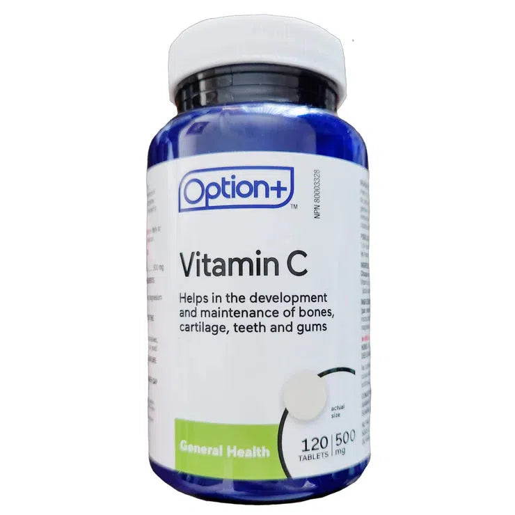 Option+ Vitamin C, 500mg, 120 Tablets