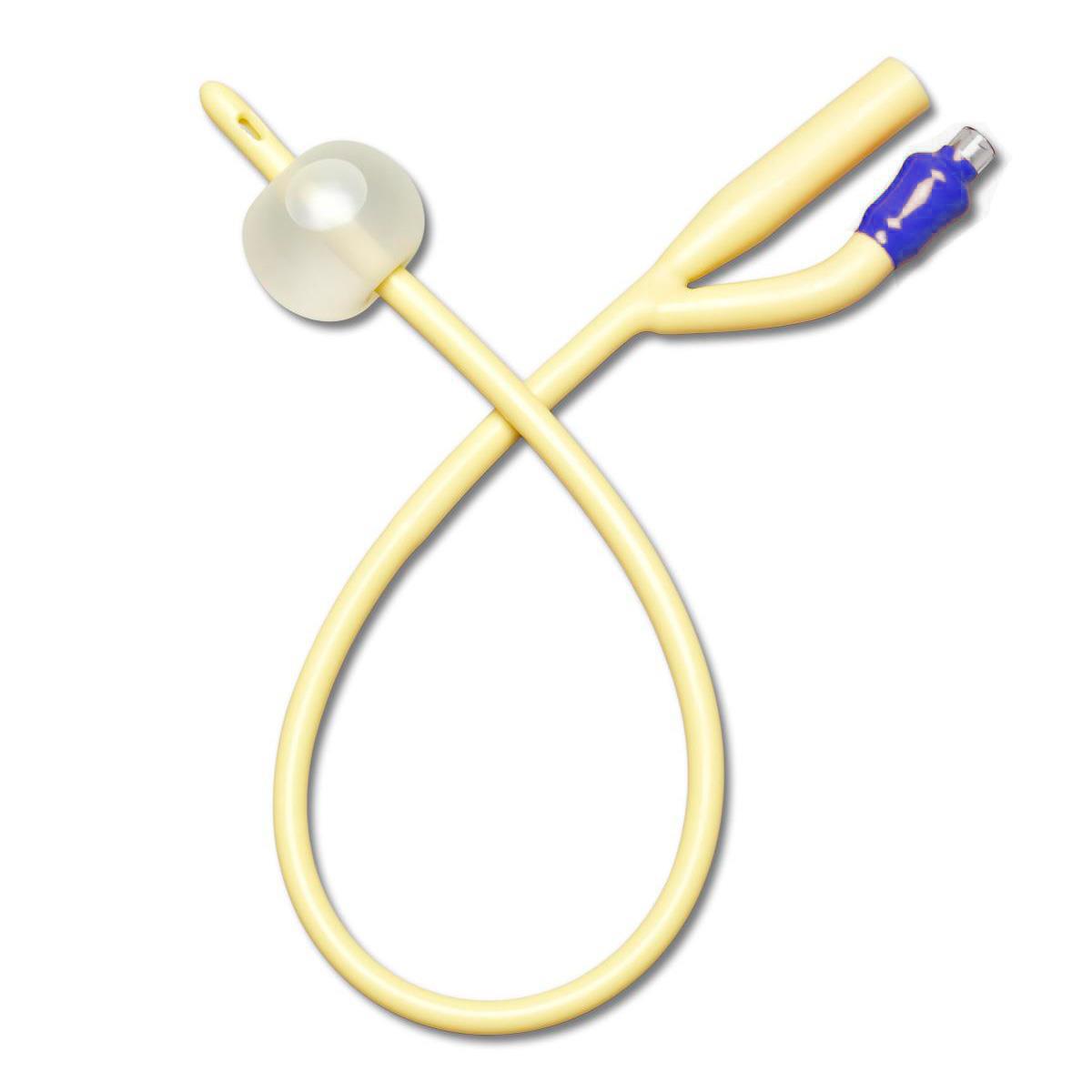 Medline 2-Way Silicone-Elastomer-Coated Latex Foley Catheter, 10 cc (mL) 24Fr 1/each