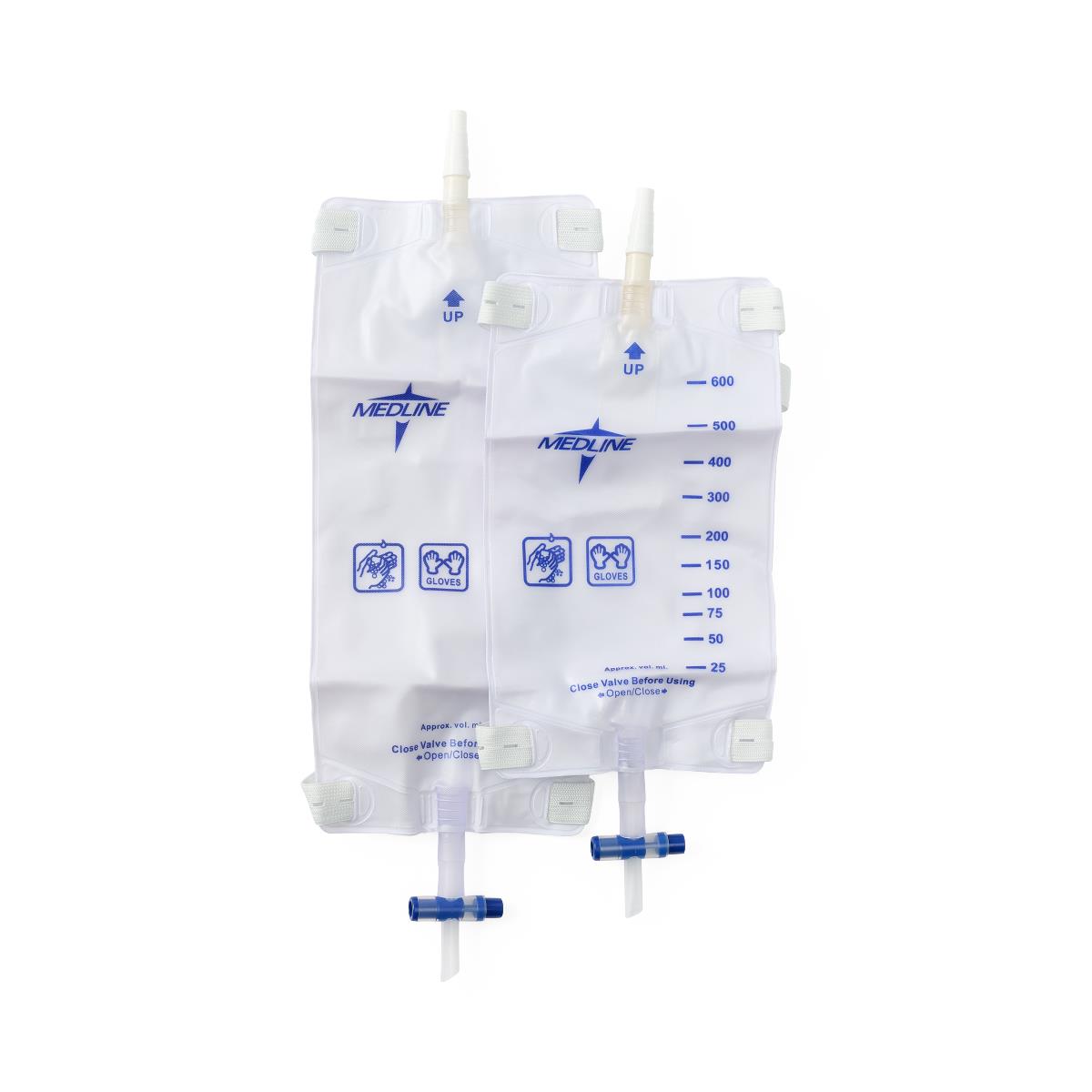 Medline Urinary Leg Bag with Slide-Tap Drainage Port