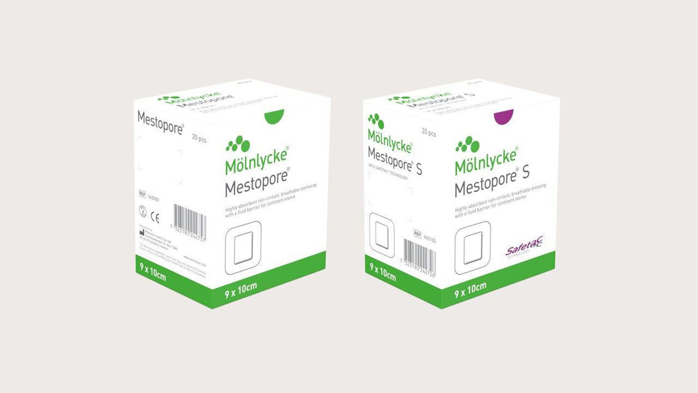 Mestopore® S Continent Stoma Dressing 665100, 9cm x 10cm