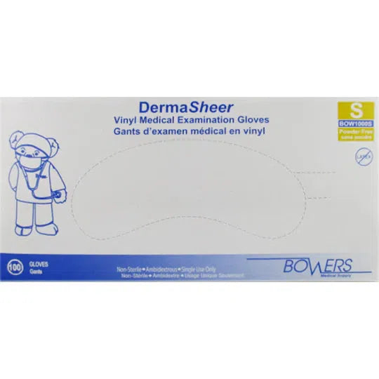 Vinyl DermaSheer Gloves 100/box