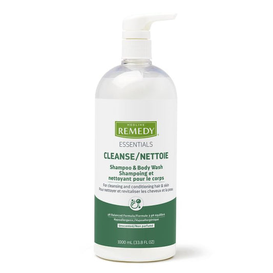 Remedy Essentials Scent Free Shampoo & Bodywash 1000ml