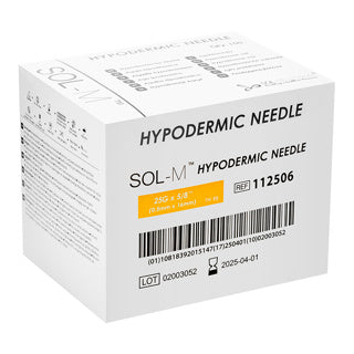 Sol-M® Hypodermic Needle 25G x 5/8" 100/box