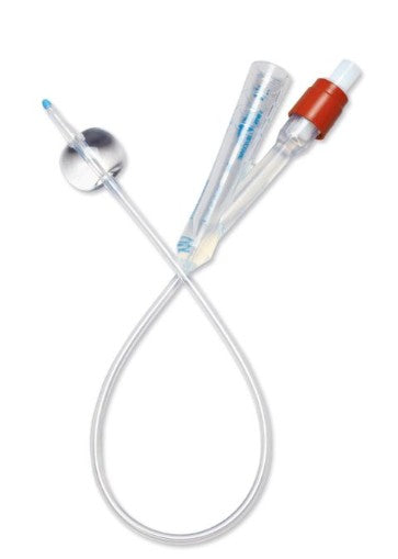 Medline Pediatric 100% Silicone Foley Catheter, 8 Fr, 3 mL size, 5 mL Max Inflation