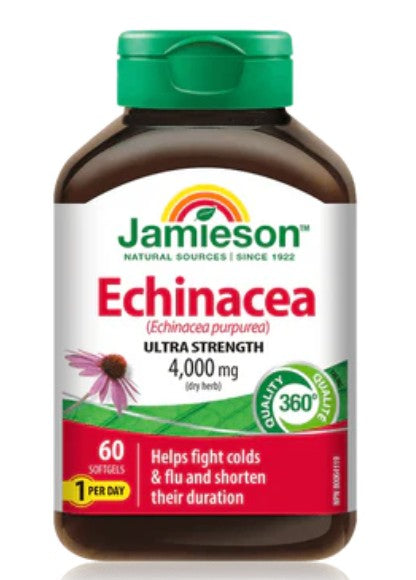Jamieson Echinacea Maximum Potency, 4000mg, 60 Capsules