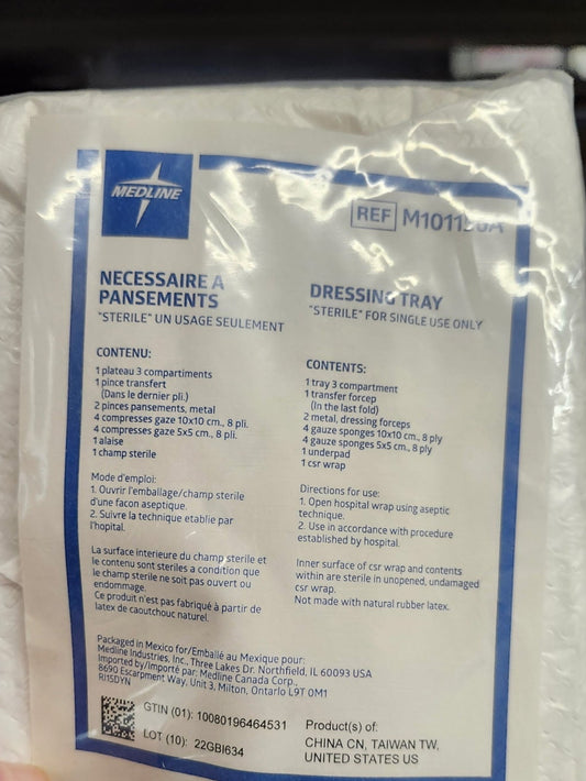Medline Dressing Tray Sterile 1/Each