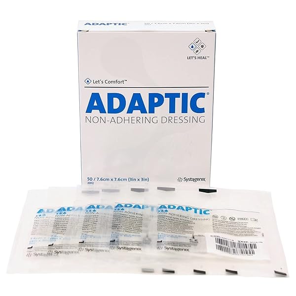 Adaptic® Non-Adhering Dressing 2012, 7.5cm x 7.5cm