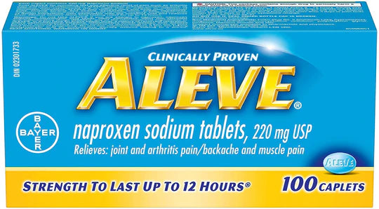 Aleve Naproxen 220mg, 100 Caplets