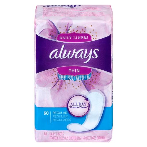 Always Dri-Liners, Thin, 60 Pantiliners