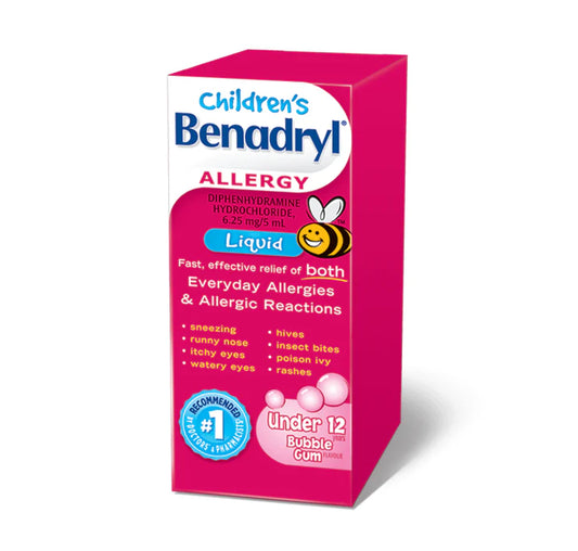 Children's Benadryl Bubblegum, 100ml