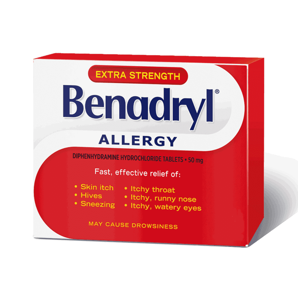 Benadryl Extra Strength, 12 Caplets