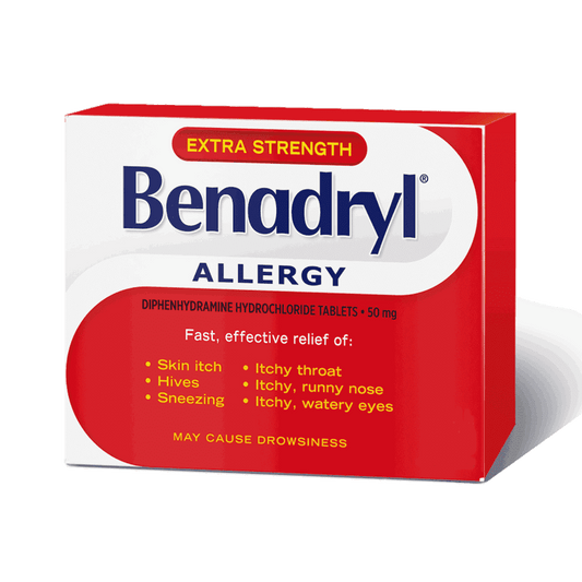 Benadryl Extra Strength, 12 Caplets