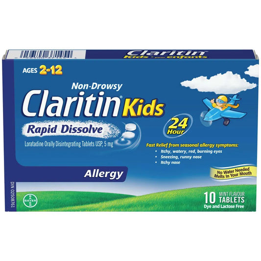 Claritin Kids Rapid Dissolve, 10 Tablets