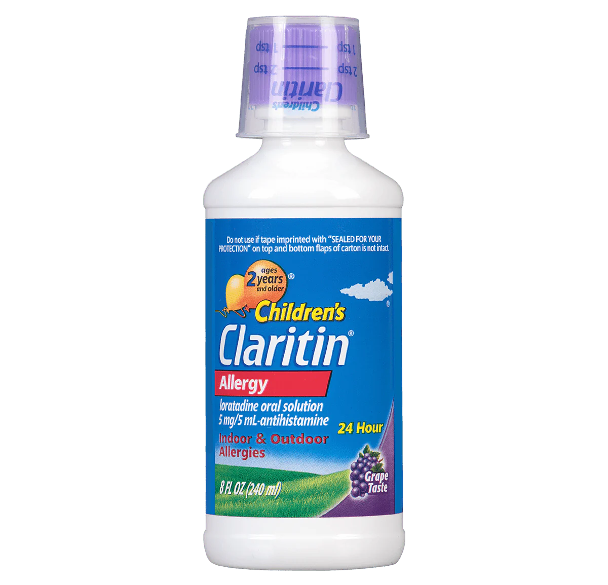 Claritin Children's Syrup 5mg, Grape, 240ML