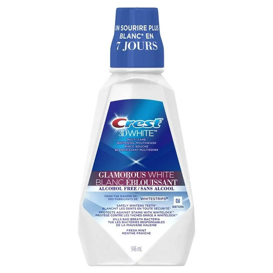 Crest 3D White Glamorous White Mouthwash 946ml