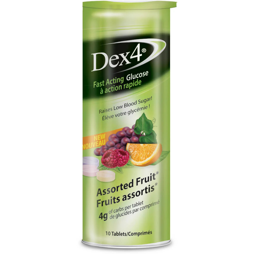 Dex4 Glucose Assorted Fruit, 10 Tablets