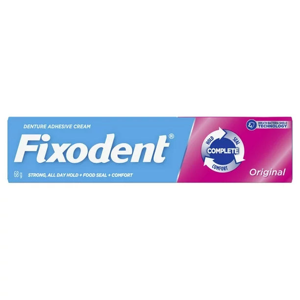 Fixodent Denture Adhesive Cream, Original, 68g