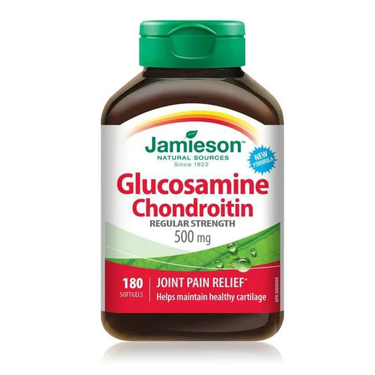 Jamieson Glucosamine Chondroitin, 500mg, 180 Softgels