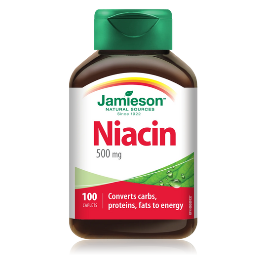 Jamieson Niacin, 500mg, 100 Caplets