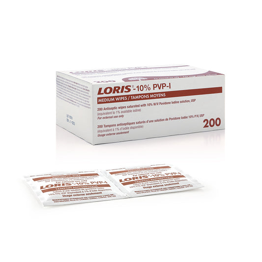 LORIS® PVP-1 Medium Wipes 200/box