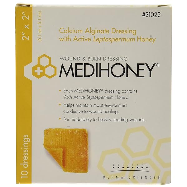 MEDIHONEY® Calcium Alginate Dressing 794, 2" x 2"