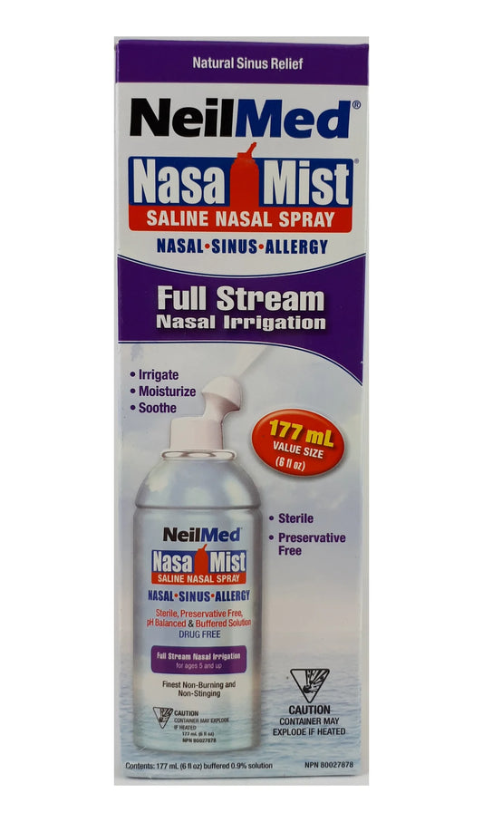 Neilmed Full Stream Saline Nasal Spray, 177ml