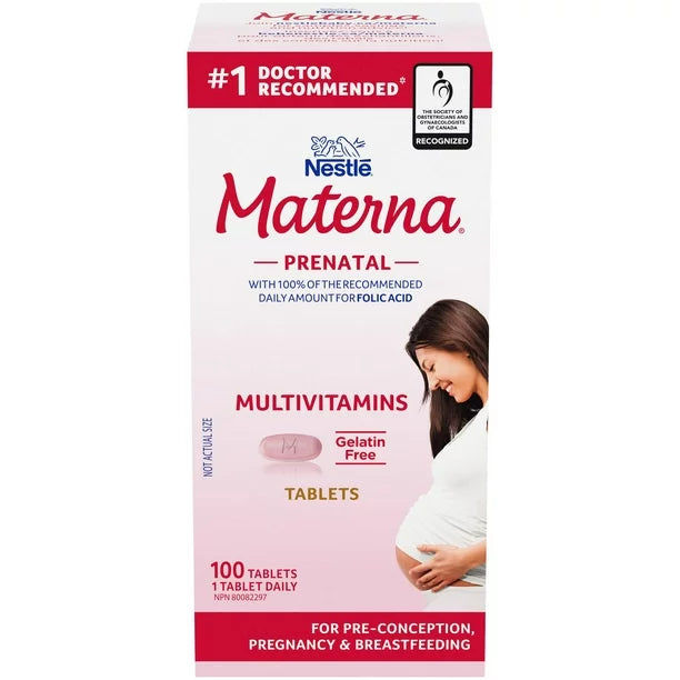 Nestle Materna Prenatal Multivitamins, 100 Tablets