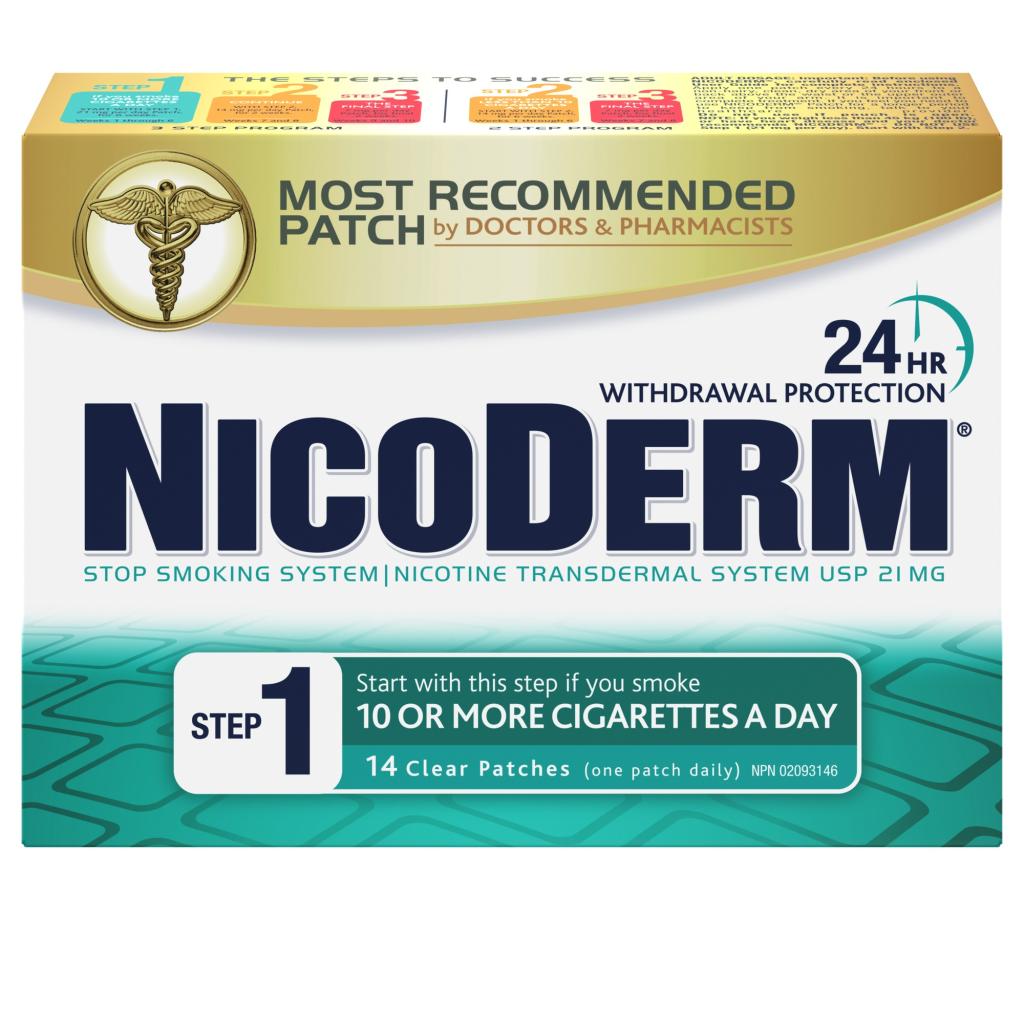 Nicoderm Step 1, 21mg, 14 Clear Patches