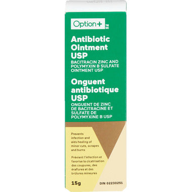 Option+ Antibiotic Ointment USP, 15g