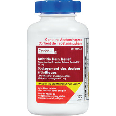 Option+ Arthritis Pain Relief, 650mg, 200 Tablets