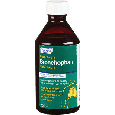 Option+ Bronchophan Expectorant, Sucrose Free, 250ml