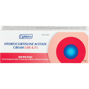 Option+ Hydrocortisone Cream 0.5%, 15g