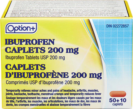 Option+ Ibuprofen, 200mg, 24+6 Caplets