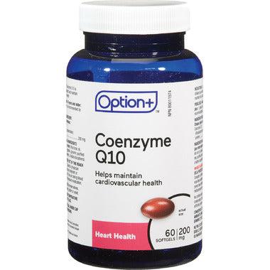 Option+ Coenzyme Q10, 200mg, 60 Softgels