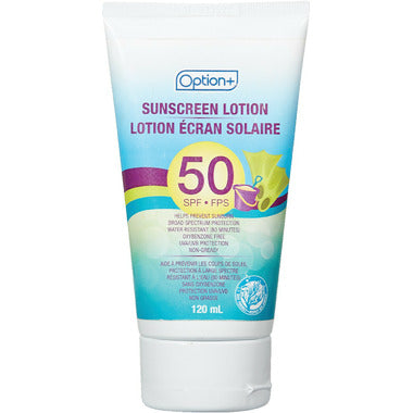 Option+ Sunscreen Lotion SPF 50, 120ml