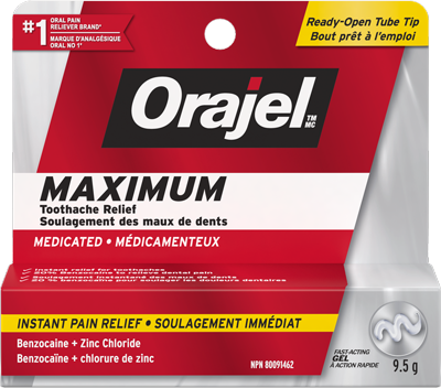 Orajel Maximum Toothache Relief Gel, 9.5g