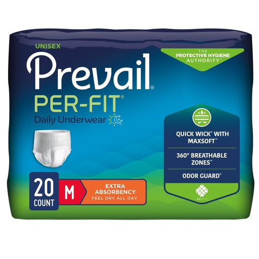 Prevail® PER-Fit® Extra-Absorbency Incontinence Underwear Medium 20/pack