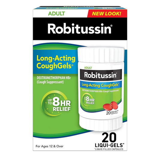 Robitussin DM 8HR, 20 CoughGels