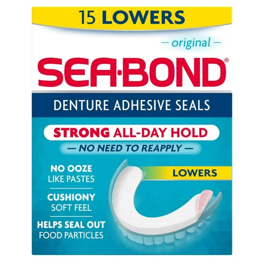 Sea Bond Lower Denture Seals, 15 Lowers