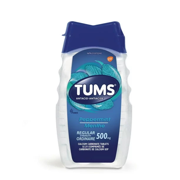 Tums Peppermint 500MG 150 Tablets