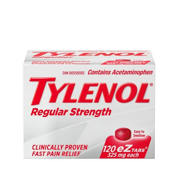 Tylenol Regular Strength 325mg, 120 EZ Tabs