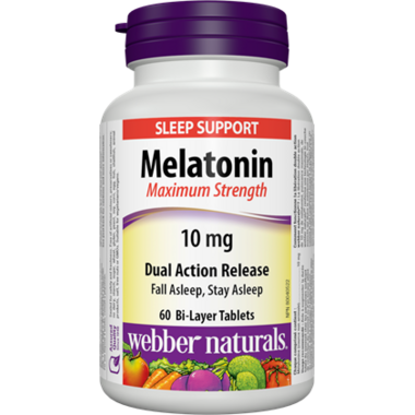 Webber Naturals Dual Action Release Melatonin 10mg,