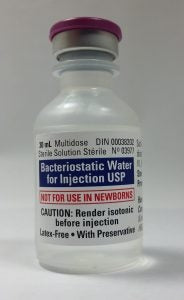 Bacteriostatic Water for Injection, USP 30ml